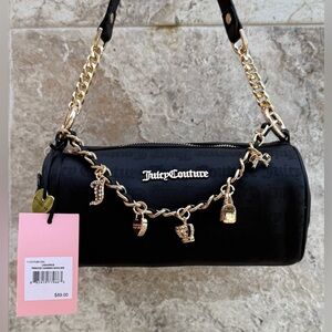 Juicy Couture Princess Charming Shoulder Barrel Bag Liquorice Black Purse